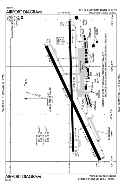 FOUR CORNERS RGNL - Airport Diagram