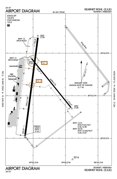 KEARNEY RGNL - Airport Diagram