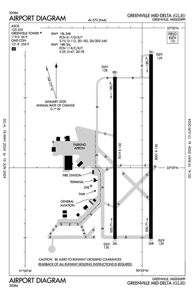 GREENVILLE MID-DELTA - Airport Diagram