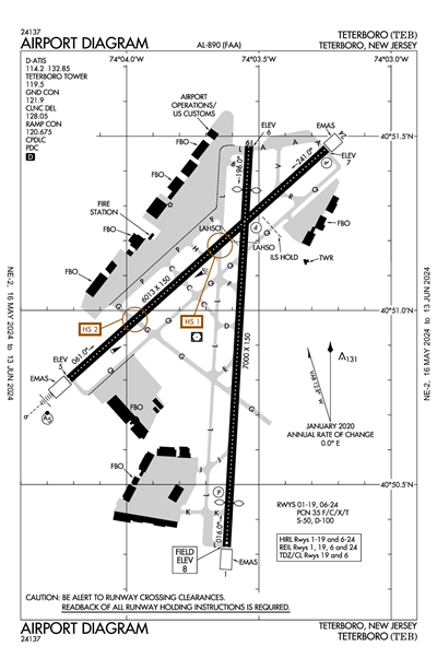 TETERBORO - Airport Diagram