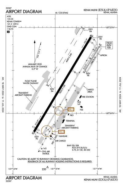 KENAI MUNI - Airport Diagram