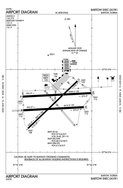 BARTOW EXEC - Airport Diagram