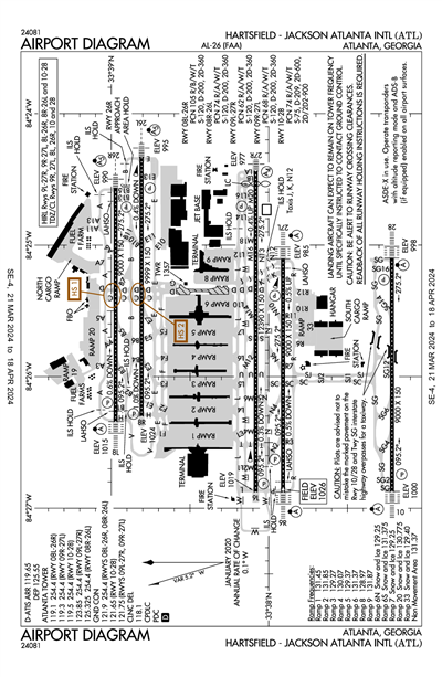 HARTSFIELD - JACKSON ATLANTA INTL - Airport Diagram
