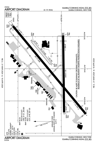 ELMIRA/CORNING RGNL - Airport Diagram