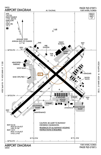 PAGE FLD - Airport Diagram