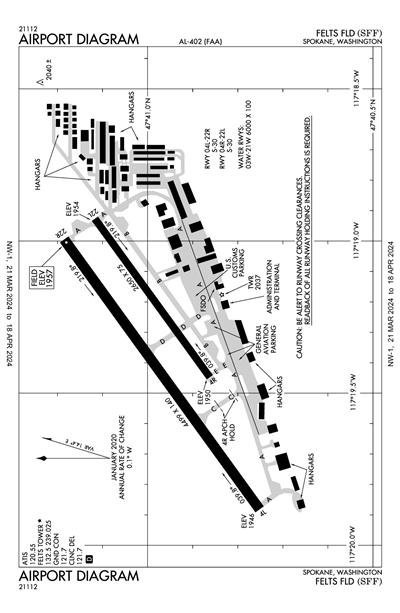 FELTS FLD - Airport Diagram