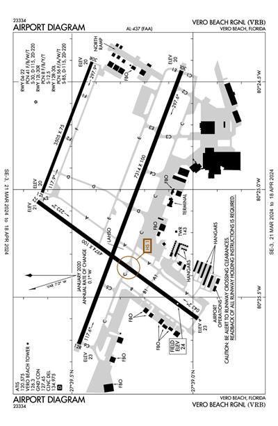 VERO BEACH RGNL - Airport Diagram