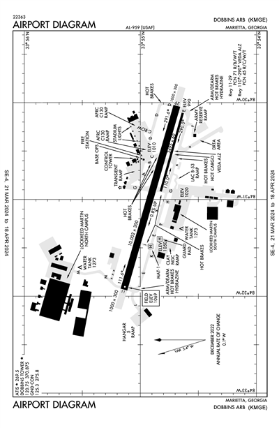 DOBBINS ARB - Airport Diagram