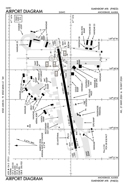 ELMENDORF AFB - Airport Diagram
