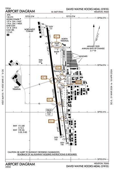 DAVID WAYNE HOOKS MEML - Airport Diagram