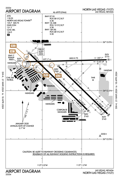 NORTH LAS VEGAS - Airport Diagram
