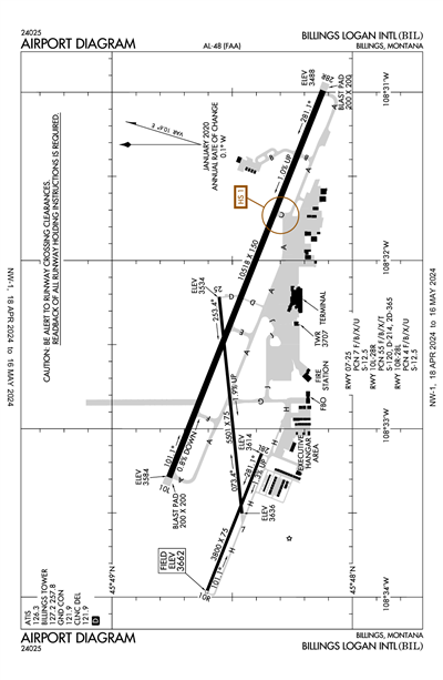 BILLINGS LOGAN INTL - Airport Diagram