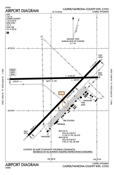 CASPER/NATRONA COUNTY INTL - Airport Diagram
