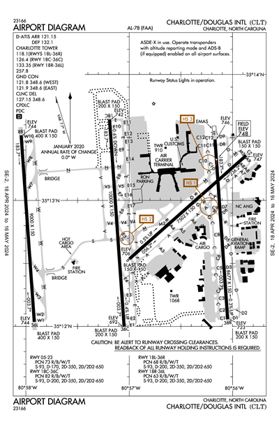 CHARLOTTE/DOUGLAS INTL - Airport Diagram
