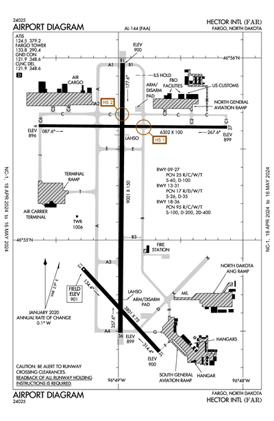 HECTOR INTL - Airport Diagram