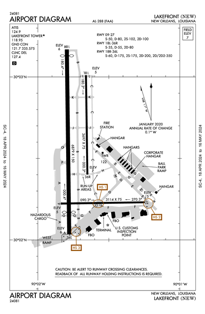 LAKEFRONT - Airport Diagram