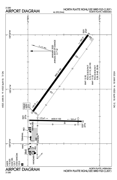 NORTH PLATTE RGNL/LEE BIRD FLD - Airport Diagram