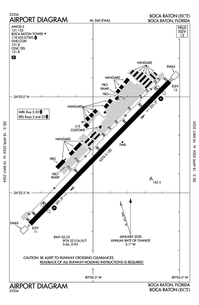 BOCA RATON - Airport Diagram