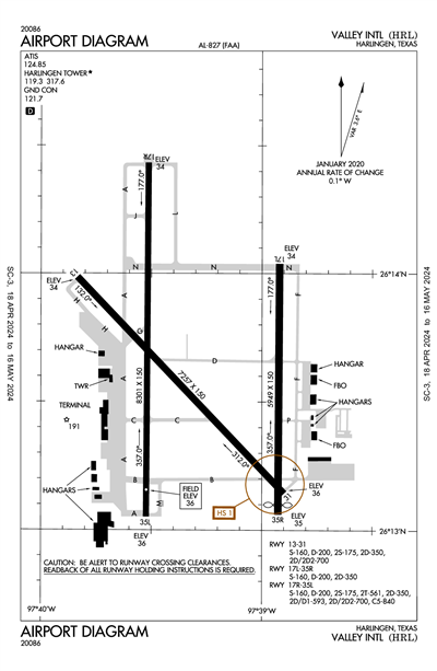 VALLEY INTL - Airport Diagram