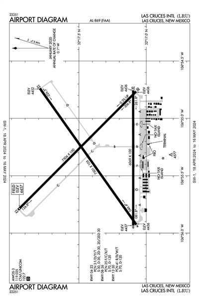 LAS CRUCES INTL - Airport Diagram