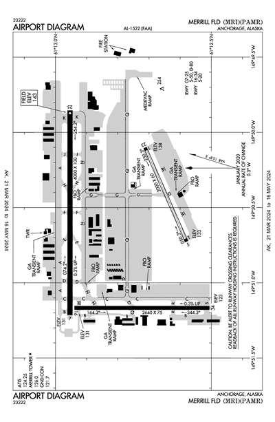 MERRILL FLD - Airport Diagram