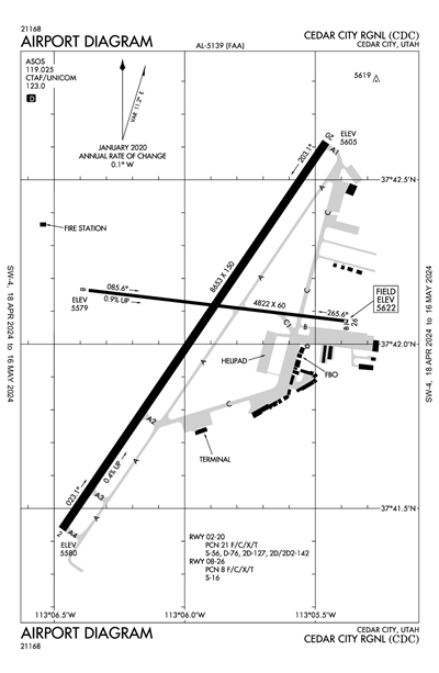 CEDAR CITY RGNL - Airport Diagram