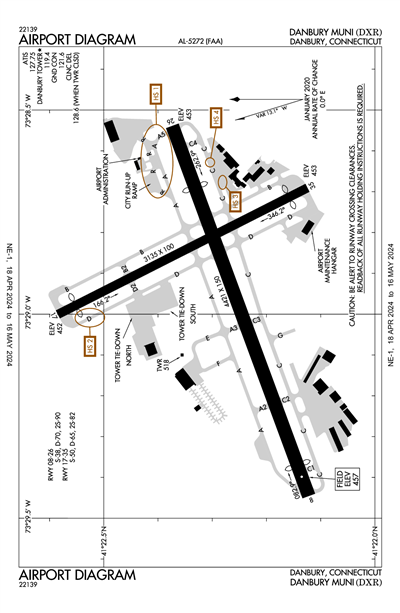DANBURY MUNI - Airport Diagram