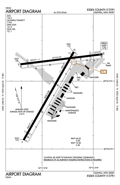 ESSEX COUNTY - Airport Diagram