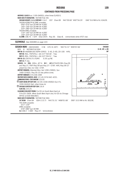 GOSHEN MUNI - Airport Diagram