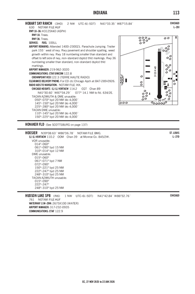 HUDSON LAKE - Airport Diagram