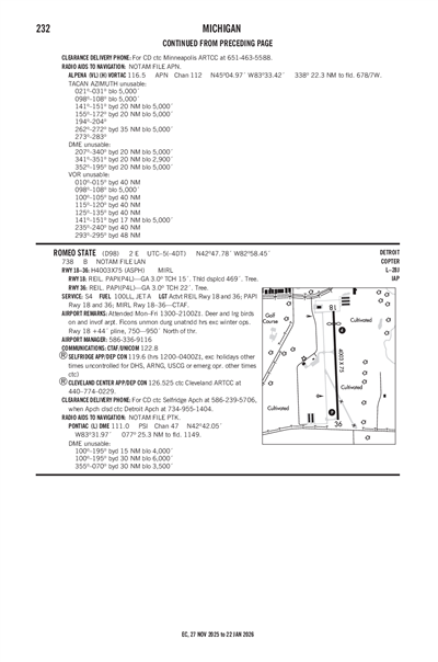 ROMEO STATE - Airport Diagram