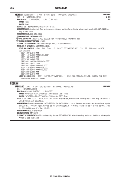 NECEDAH - Airport Diagram