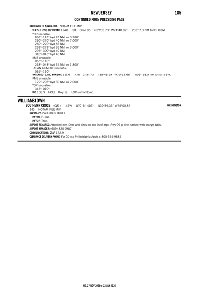SOUTHERN CROSS - Airport Diagram