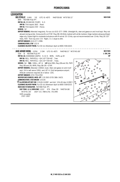 BELTZVILLE - Airport Diagram