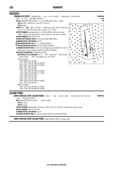JOHN H BOYLAN STATE (ISLAND POND) - Airport Diagram
