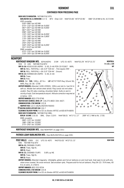 NORTHEAST KINGDOM INTL - Airport Diagram