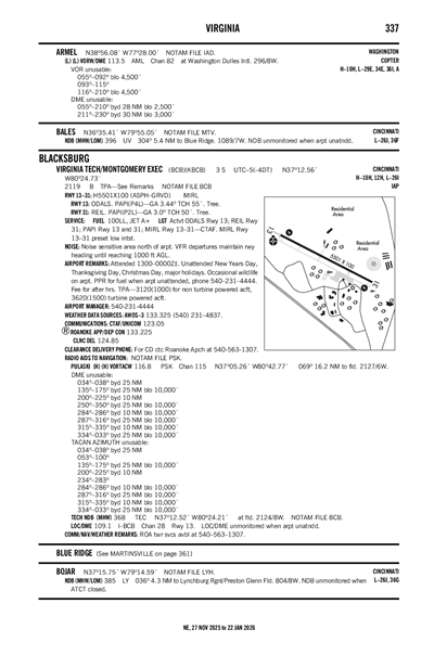 VIRGINIA TECH/MONTGOMERY EXEC - Airport Diagram