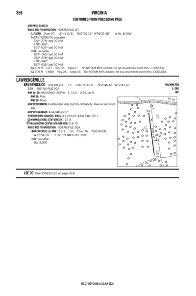 BRUNSWICK COUNTY - Airport Diagram