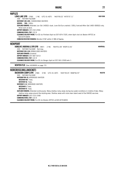 HAMLIN'S MARINA & SPB - Airport Diagram