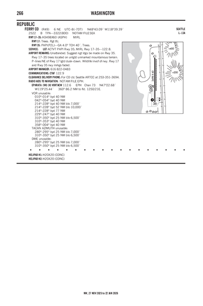 FERRY COUNTY - Airport Diagram