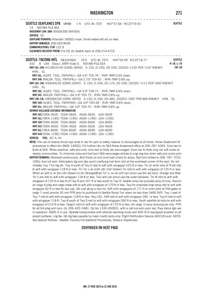 SEATTLE SEAPLANES - Airport Diagram