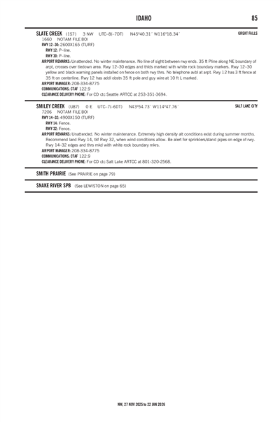 SMILEY CREEK - Airport Diagram