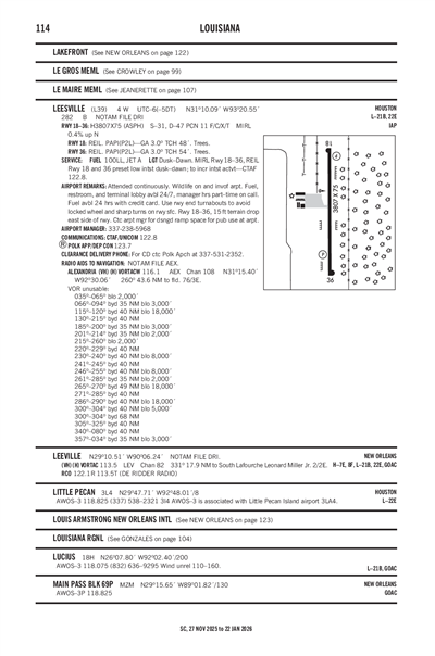 LEESVILLE - Airport Diagram