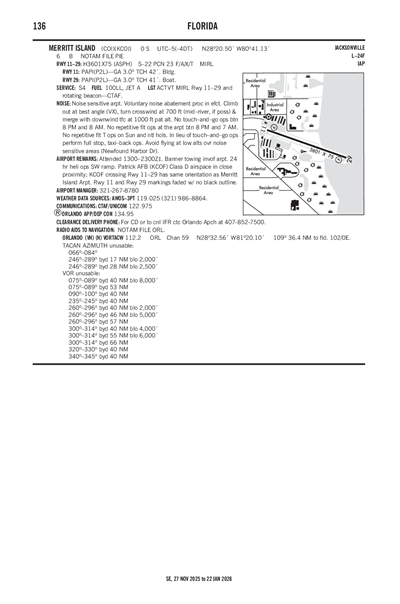 MERRITT ISLAND - Airport Diagram