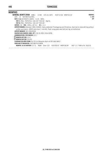 GENERAL DEWITT SPAIN - Airport Diagram