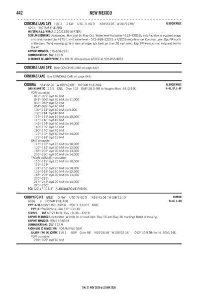 CONCHAS LAKE - Airport Diagram