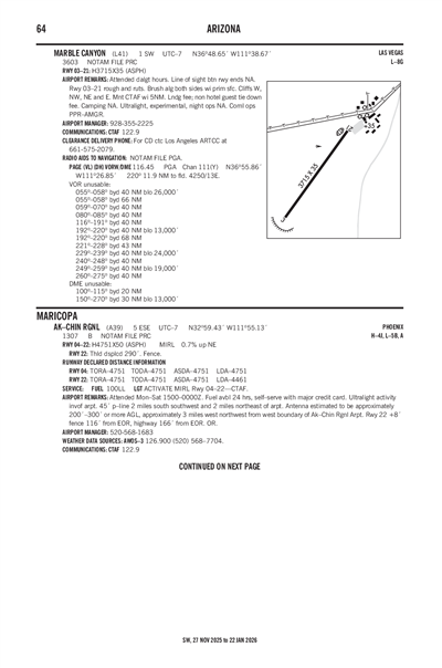 MARBLE CANYON - Airport Diagram