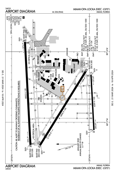 MIAMI-OPA LOCKA EXEC - Airport Diagram