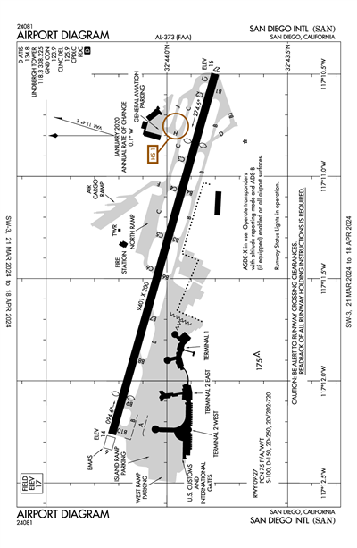 SAN DIEGO INTL - Airport Diagram
