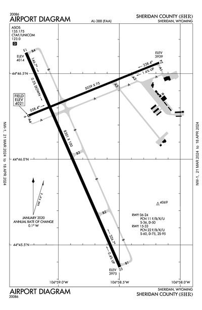 SHERIDAN COUNTY - Airport Diagram
